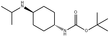 (1R,4R)-(4-IsopropylaMino-cyclohexyl)-carbaMic acid tert-butyl ester Struktur