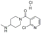 (2-Chloro-pyridin-3-yl)-(4-MethylaMino-piperidin-1-yl)-Methanone hydrochloride Struktur