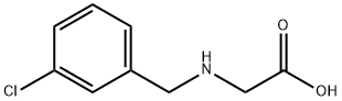 (3-Chloro-benzylaMino)-acetic acid Struktur