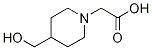 (4-HydroxyMethyl-piperidin-1-yl)-acetic acid Struktur