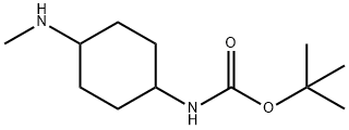 (4-MethylaMino-cyclohexyl)-carbaMic acid tert-butyl ester Struktur