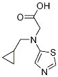 (Cyclopropyl-thiazol-5-ylMethyl-aMino)-acetic acid Struktur