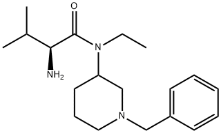 (S)-2-AMino-N-(1-benzyl-piperidin-3-yl)-N-ethyl-3-Methyl-butyraMide Struktur