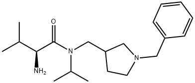 (S)-2-AMino-N-(1-benzyl-pyrrolidin-3-ylMethyl)-N-isopropyl-3-Methyl-butyraMide Struktur