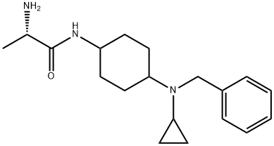 (S)-2-AMino-N-[4-(benzyl-cyclopropyl-aMino)-cyclohexyl]-propionaMide Struktur