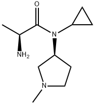 (S)-2-AMino-N-cyclopropyl-N-((S)-1-Methyl-pyrrolidin-3-yl)-propionaMide Struktur