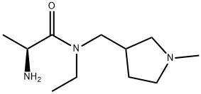 (S)-2-AMino-N-ethyl-N-(1-Methyl-pyrrolidin-3-ylMethyl)-propionaMide Struktur