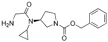 (S)-3-[(2-AMino-acetyl)-cyclopropyl-aMino]-pyrrolidine-1-carboxylic acid benzyl ester Struktur