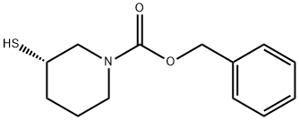 (S)-3-Mercapto-piperidine-1-carboxylic acid benzyl ester Struktur