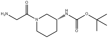 [(R)-1-(2-AMino-acetyl)-piperidin-3-yl]-carbaMic acid tert-butyl ester Struktur