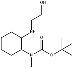 [2-(2-Hydroxy-ethylaMino)-cyclohexyl]-Methyl-carbaMic acid tert-butyl ester Struktur