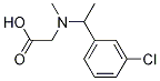 {[1-(3-Chloro-phenyl)-ethyl]-Methyl-aMino}-acetic acid Struktur