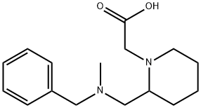 {2-[(Benzyl-Methyl-aMino)-Methyl]-piperidin-1-yl}-acetic acid Struktur