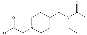 {4-[(Acetyl-ethyl-aMino)-Methyl]-piperidin-1-yl}-acetic acid Struktur