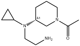 1-{(R)-3-[(2-AMino-ethyl)-cyclopropyl-aMino]-piperidin-1-yl}-ethanone Struktur