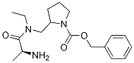 2-{[((S)-2-AMino-propionyl)-ethyl-aMino]-Methyl}-pyrrolidine-1-carboxylic acid benzyl ester Struktur