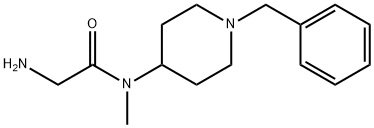 2-AMino-N-(1-benzyl-piperidin-4-yl)-N-Methyl-acetaMide Struktur