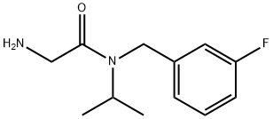 2-AMino-N-(3-fluoro-benzyl)-N-isopropyl-acetaMide Struktur