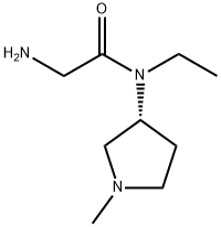 2-AMino-N-ethyl-N-((R)-1-Methyl-pyrrolidin-3-yl)-acetaMide Struktur