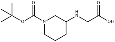 3-(CarboxyMethyl-aMino)-piperidine-1-carboxylic acid tert-butyl ester Struktur