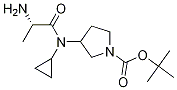 3-[((S)-2-AMino-propionyl)-cyclopropyl-aMino]-pyrrolidine-1-carboxylic acid tert-butyl ester Struktur