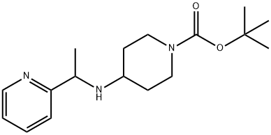 4-(1-Pyridin-2-yl-ethylaMino)-piperidine-1-carboxylic acid tert-butyl ester Struktur