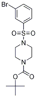 4-(3-BroMo-benzenesulfonyl)-piperazine-1-carboxylic acid tert-butyl ester Struktur