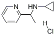 Cyclopropyl-(1-pyridin-2-yl-ethyl)-aMine hydrochloride Struktur