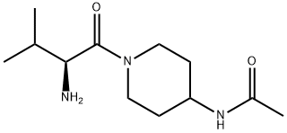 N-[1-((S)-2-AMino-3-Methyl-butyryl)-piperidin-4-yl]-acetaMide Struktur