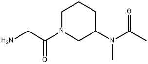 N-[1-(2-AMino-acetyl)-piperidin-3-yl]-N-Methyl-acetaMide Struktur