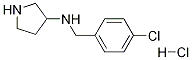 (4-Chloro-benzyl)-pyrrolidin-3-yl-amine hydrochloride Struktur