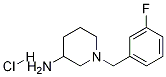 1-(3-Fluoro-benzyl)-piperidin-3-ylamine hydrochloride Struktur