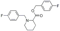 1-(4-Fluoro-benzyl)-piperidine-2-carboxylic acid 4-fluoro-benzyl ester Struktur