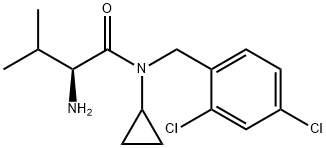 (S)-2-AMino-N-cyclopropyl-N-(2,4-dichloro-benzyl)-3-Methyl-butyraMide Struktur