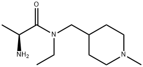 (S)-2-AMino-N-ethyl-N-(1-Methyl-piperidin-4-ylMethyl)-propionaMide Struktur