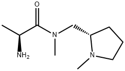 (S)-2-AMino-N-Methyl-N-((S)-1-Methyl-pyrrolidin-2-ylMethyl)-propionaMide Struktur