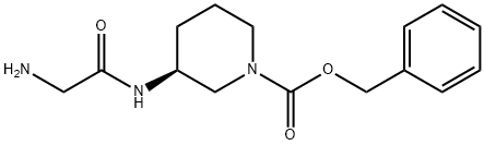 (S)-3-(2-AMino-acetylaMino)-piperidine-1-carboxylic acid benzyl ester Struktur