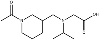 [(1-Acetyl-piperidin-3-ylMethyl)-isopropyl-aMino]-acetic acid Struktur