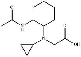 [(2-AcetylaMino-cyclohexyl)-cyclopropyl-aMino]-acetic acid Struktur