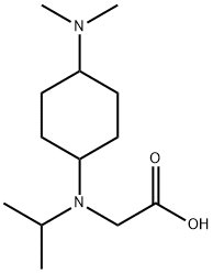 [(4-DiMethylaMino-cyclohexyl)-isopropyl-aMino]-acetic acid Struktur