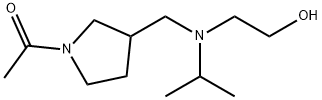 1-(3-{[(2-Hydroxy-ethyl)-isopropyl-aMino]-Methyl}-pyrrolidin-1-yl)-ethanone Struktur