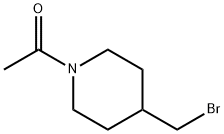 1-(4-BroMoMethyl-piperidin-1-yl)-ethanone Struktur