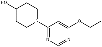 1-(6-Ethoxy-pyriMidin-4-yl)-piperidin-4-ol Struktur