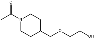 1-[4-(2-Hydroxy-ethoxyMethyl)-piperidin-1-yl]-ethanone Struktur