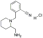 2-(2-AMinoMethyl-piperidin-1-ylMethyl)-benzonitrile hydrochloride Struktur