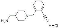 2-(4-AMinoMethyl-piperidin-1-ylMethyl)-benzonitrile hydrochloride Struktur