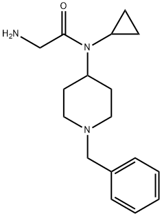 2-AMino-N-(1-benzyl-piperidin-4-yl)-N-cyclopropyl-acetaMide Struktur