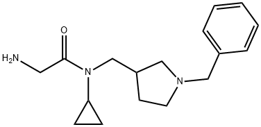 2-AMino-N-(1-benzyl-pyrrolidin-3-ylMethyl)-N-cyclopropyl-acetaMide Struktur