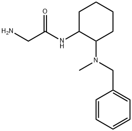 2-AMino-N-[2-(benzyl-Methyl-aMino)-cyclohexyl]-acetaMide Struktur