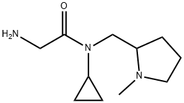 2-AMino-N-cyclopropyl-N-(1-Methyl-pyrrolidin-2-ylMethyl)-acetaMide Struktur